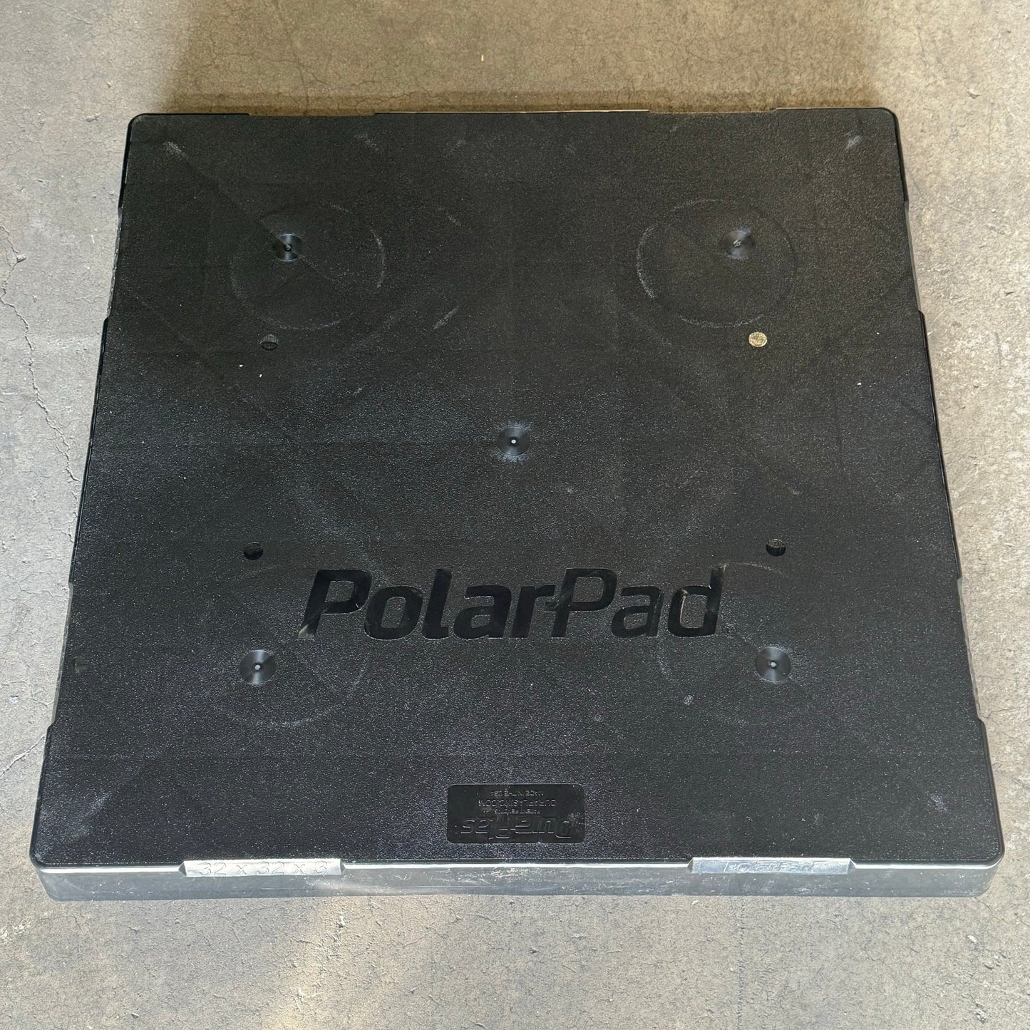 POLARPAD Duraplas Heavy Duty HVAC Pad 32”x32”x3" Black