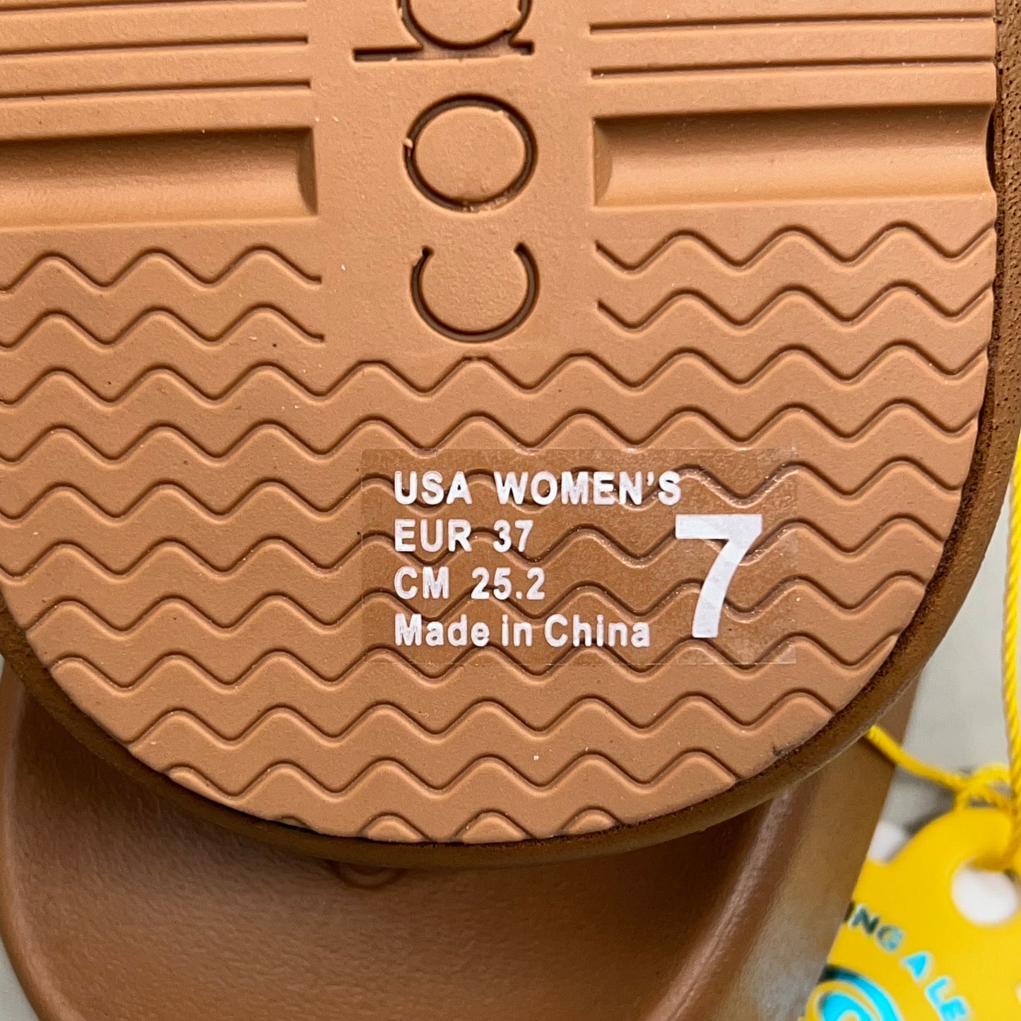 COBIAN Palmilla Braided Synthetic Leather Strap Sandals Women's Sz 7 EU 37 Tan PAL25-230-7