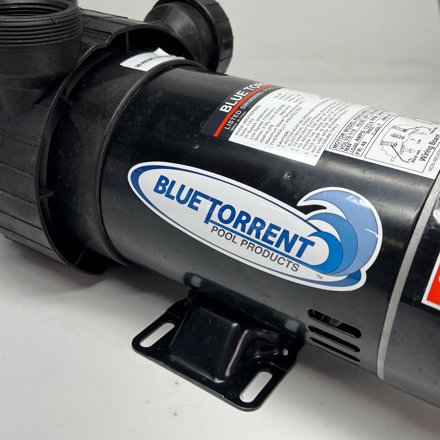 BLUE TORRENT Maxi Pump Dual Port Pool Pump 1.5 HP 2 Speed 110V MX215DNSBS