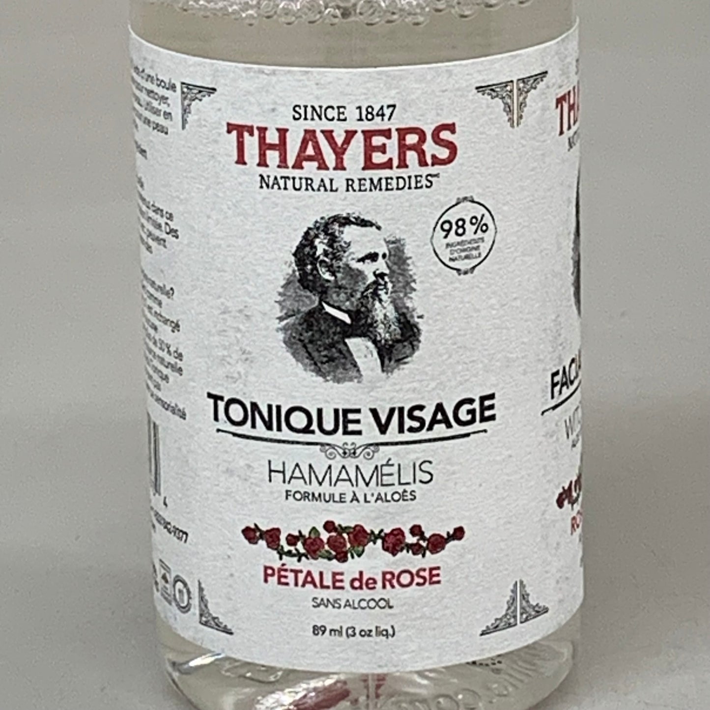 THAYERS (12 PACK) Alcohol-Free Witch Hazel Toner Rose Petal Scent  3 oz Clear K5019000