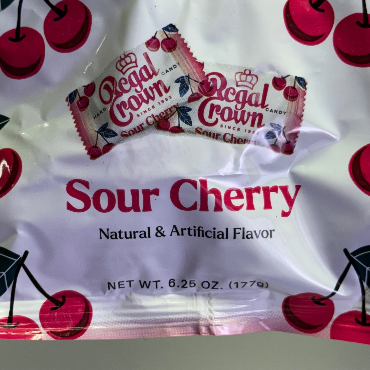 ZA@ ICONIC CANDY (12 PACK) Hard Candy Sour Cherry 6.25 oz BB 04/28