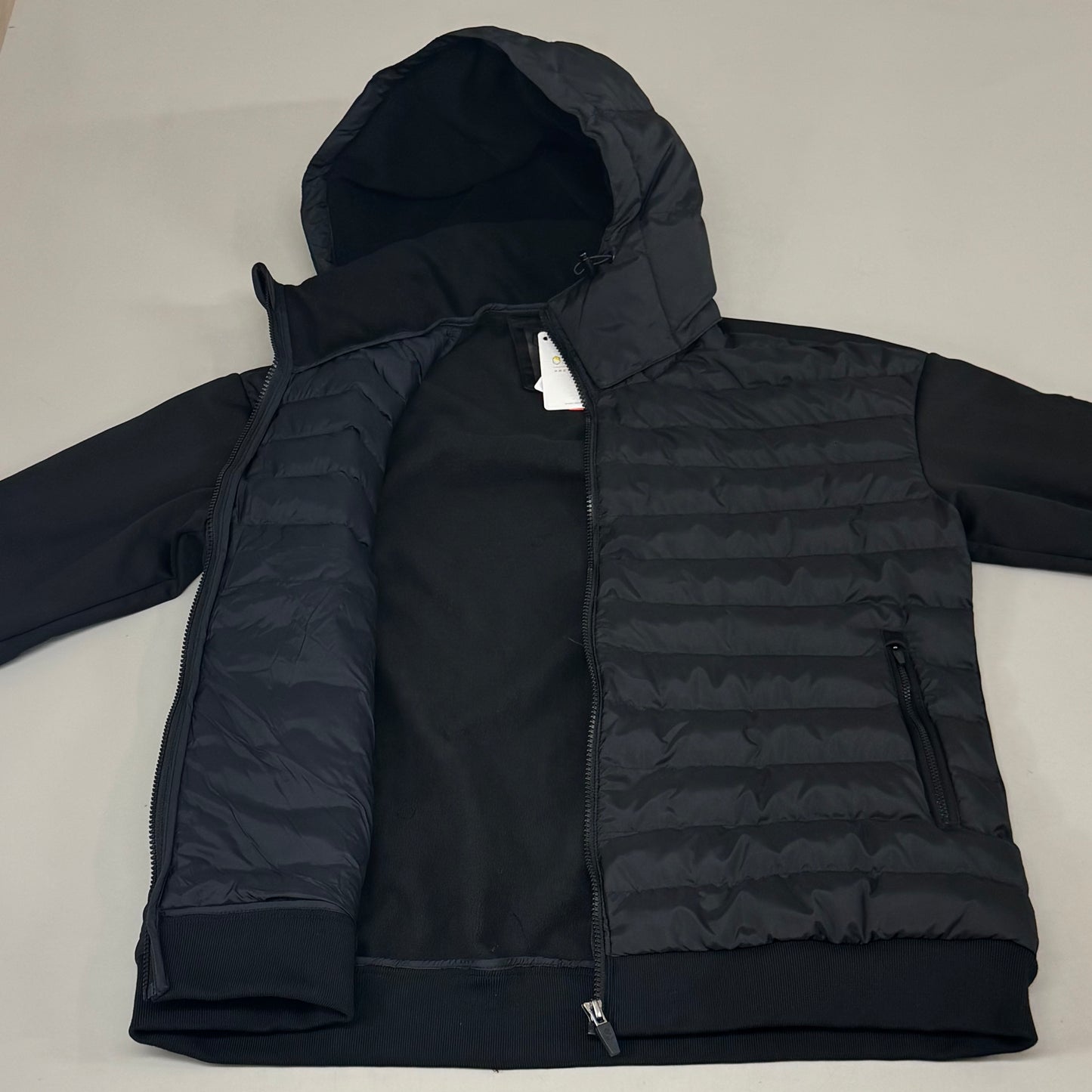 SAMSHIELD Sloane Equestrian Quilted Winter Coat Fleece Men's Sz L Black