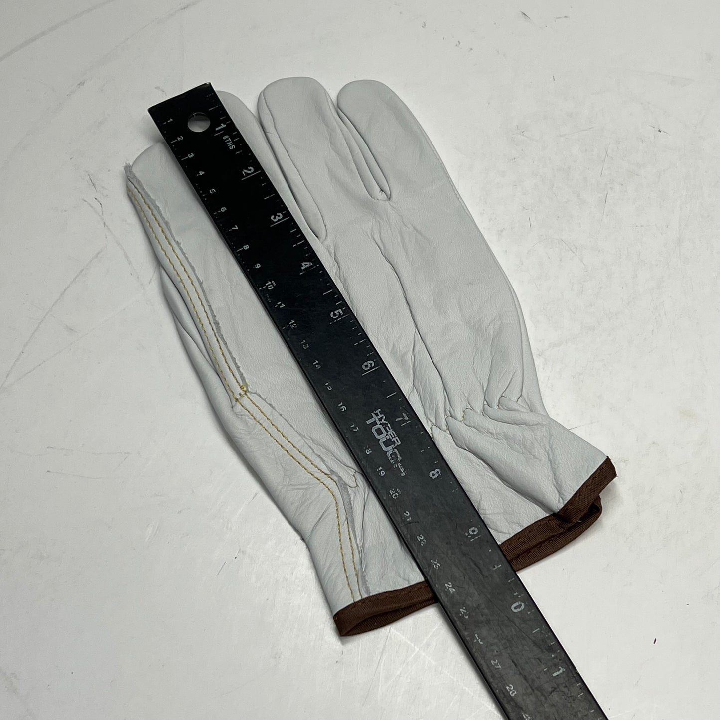 IMPERIAL SUPPLIES (6 PACK) Cowhide Leather Straight Thumb Unisex Sz L 88|071-4