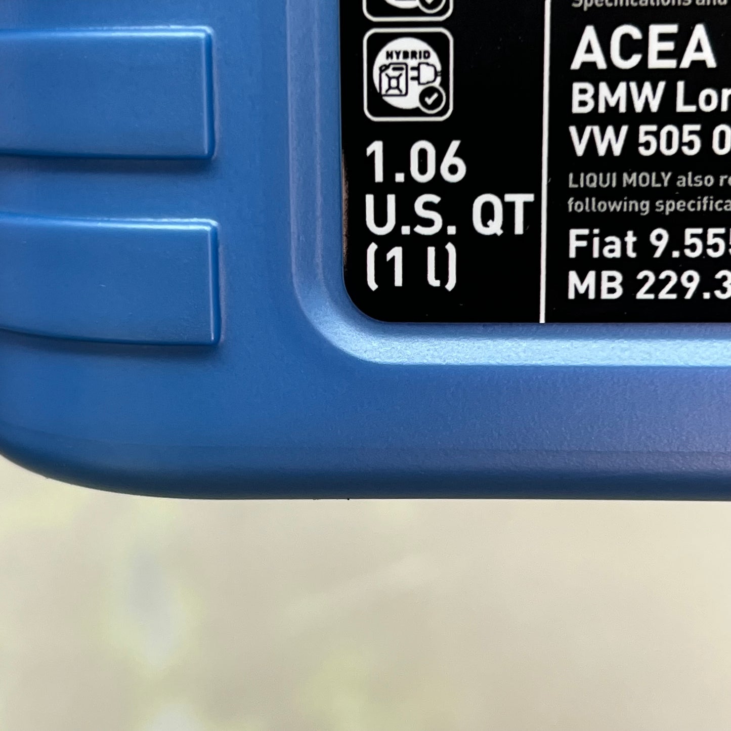 LIQUI MOLY (6 PACK) All Season Longtime HighTech Engine Engine Oil 5W-30 1L 2038