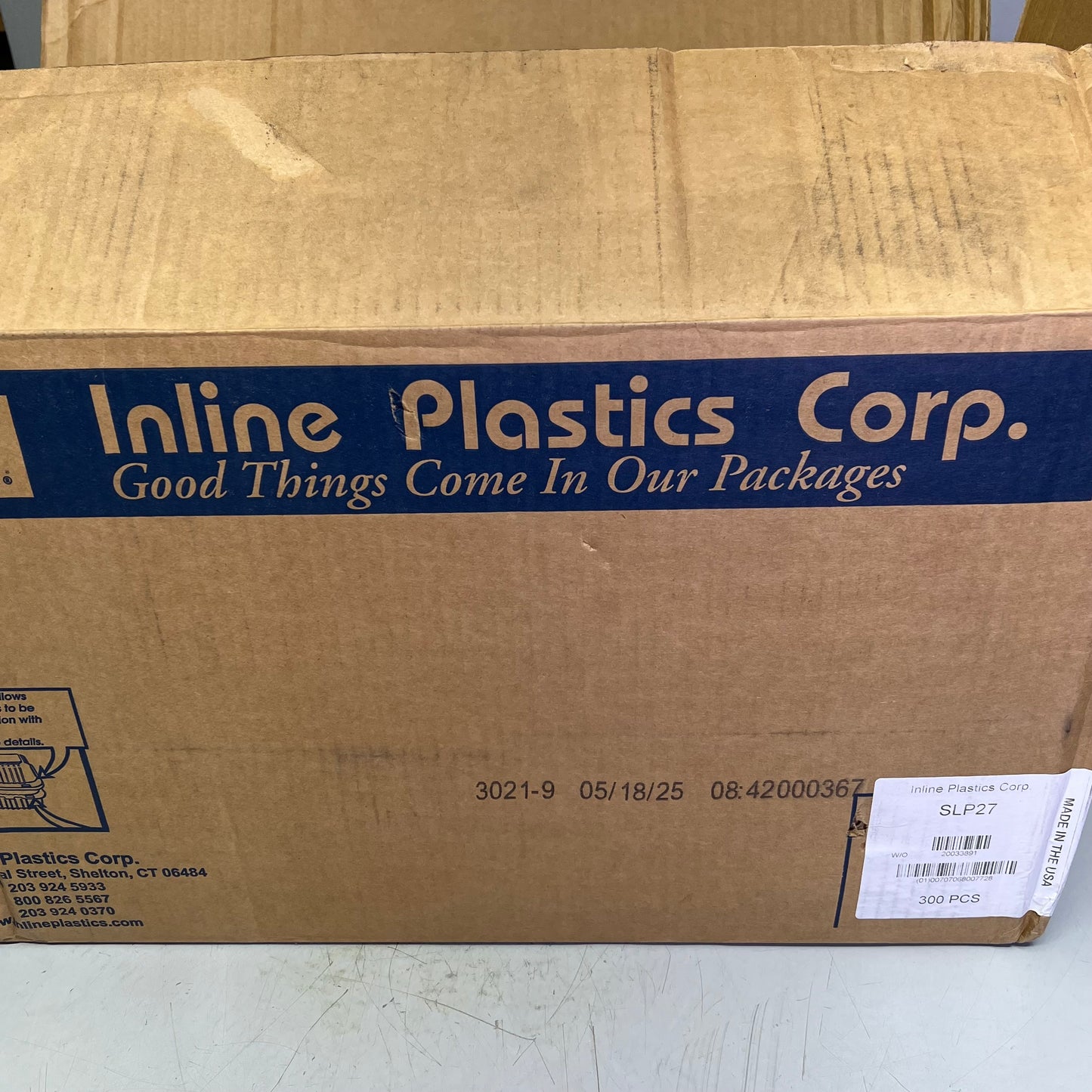 INLINE (300 PACK) Hinged Containers For Food Storing 53.8 oz  Clear SLP27