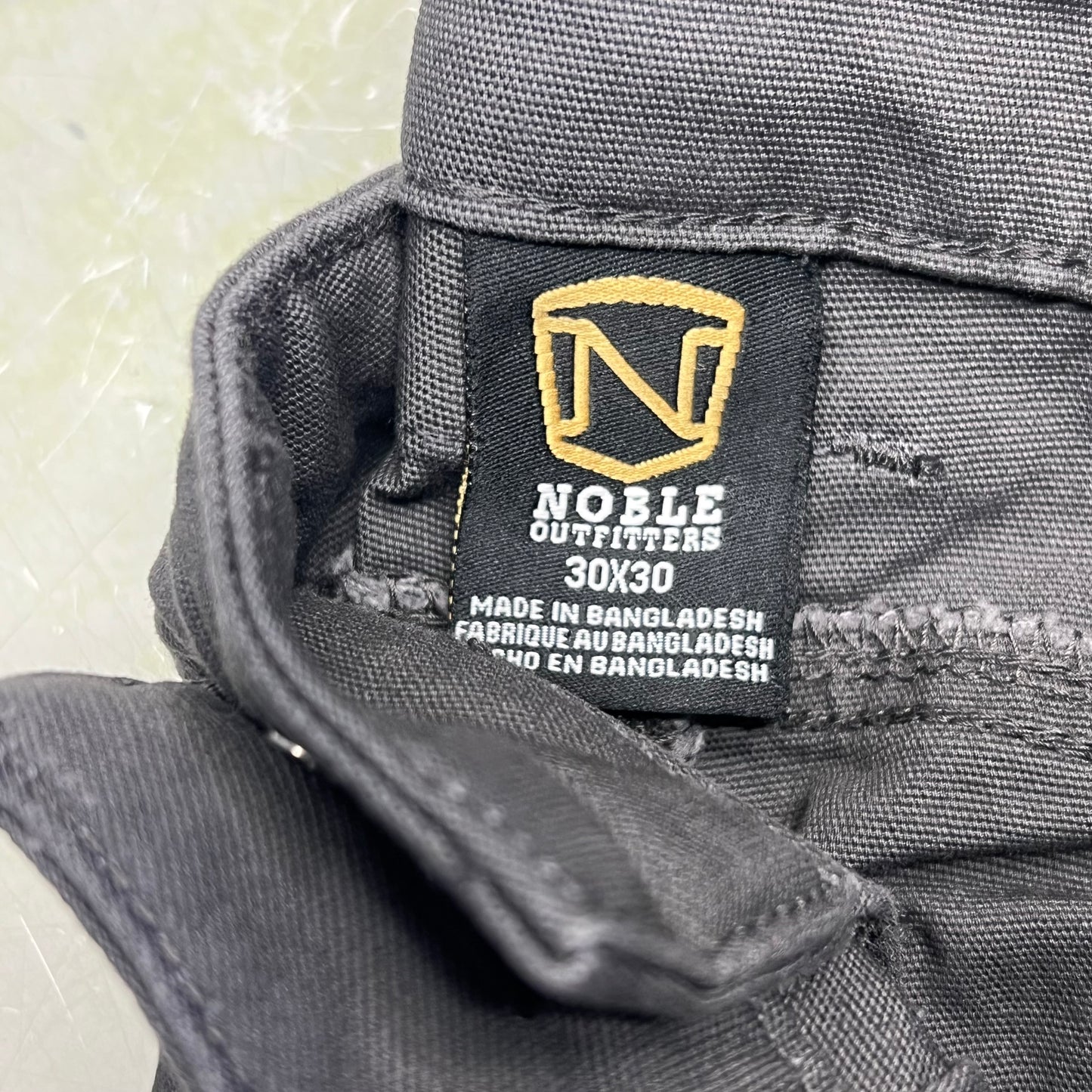 NOBLE OUTFITTERS Flex Stretch Canvas Work Pant Men's Sz 30x30 Asphalt 18425