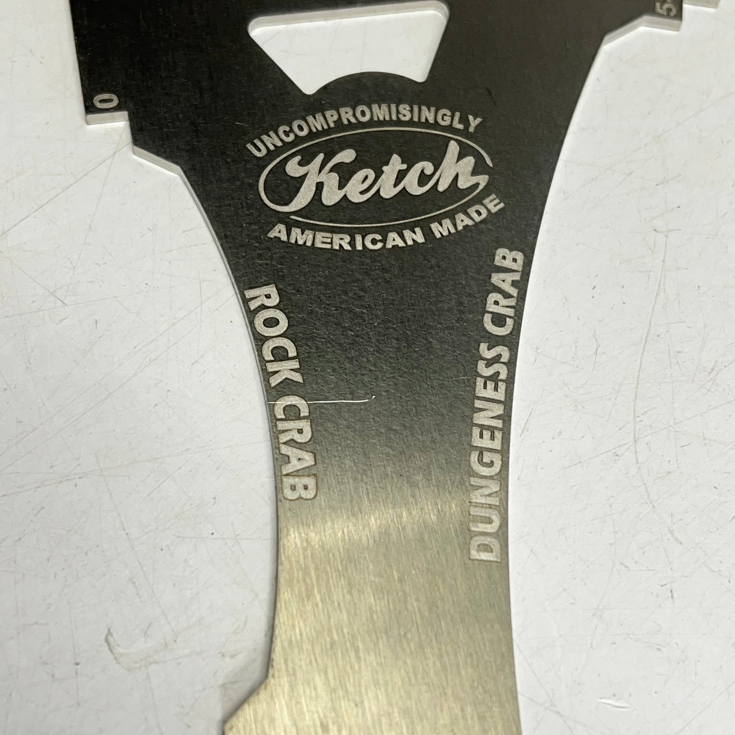 KETCH Crab Gauge/Church Key for Pacific Coast Anglers Silver AC8-004-080