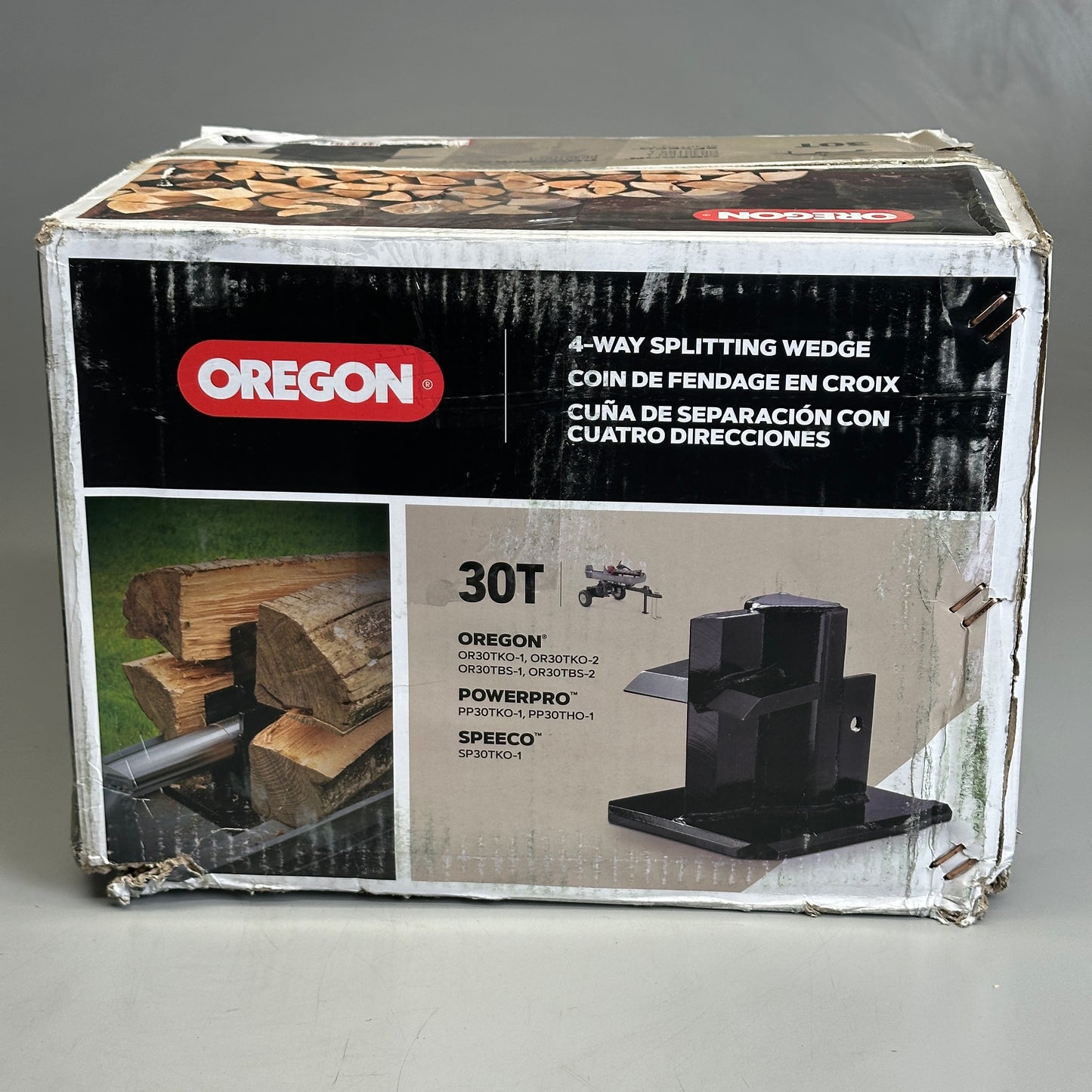 OREGON 4-WAY 30-Ton Log Splitting Wedge OW30 Damaged Packaging