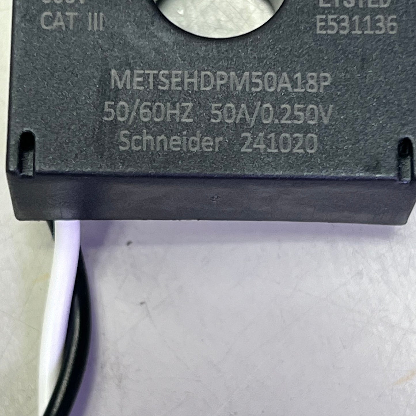 SCHNEIDER ELECTRIC Split Core Current Transformer  150A 16" Lead METSEHDPM150A16