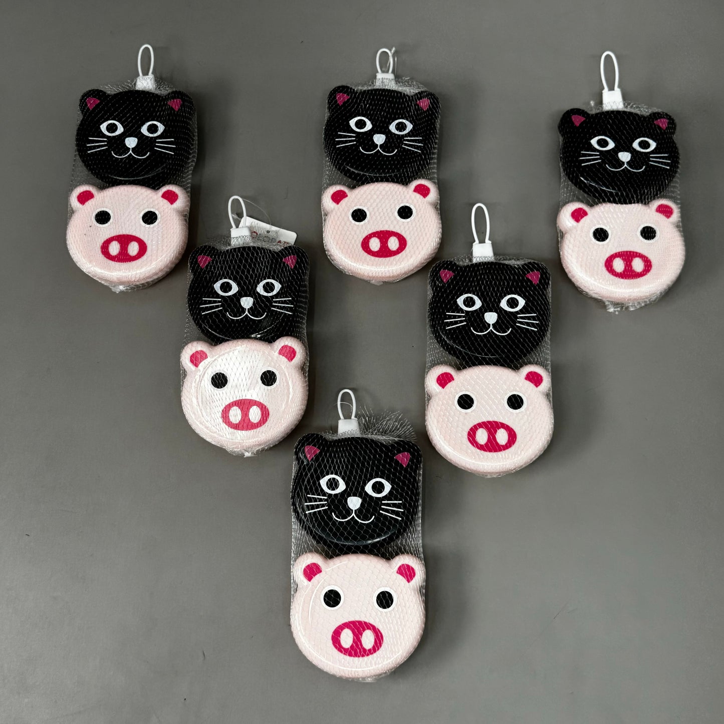 ZA@ KOLORAE (6 PACK) Animal Friends Container set of 2 Pig & Cat KOL-0034 C