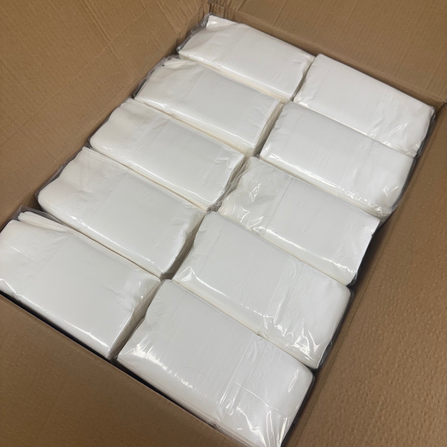 MEDFARE (Case Of 1,000) 2-Ply Dinner Pocket Napkins 16"x16" W/ 7.7" Fold New-Other- (Distressed Packaging)White 24-02092