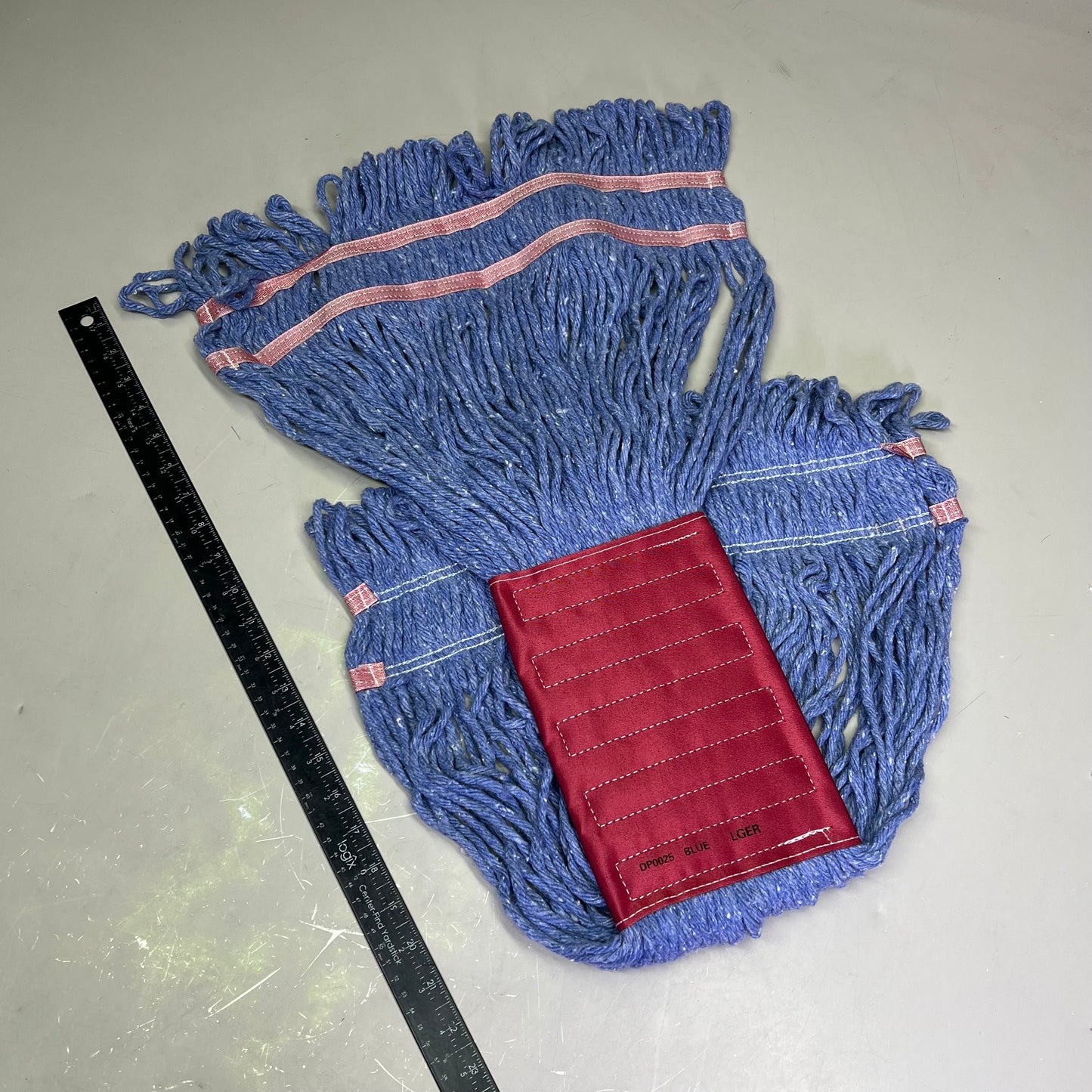 SHENZHEN MIREA CO. (18 PACK)  Synthetic Polyester Mop Heads With Headband - BLUE