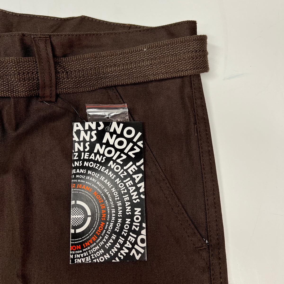 NOIZ Premium Jeans Cargo Pants W/ Belt Men's Sz 44/32 Brown KP610M