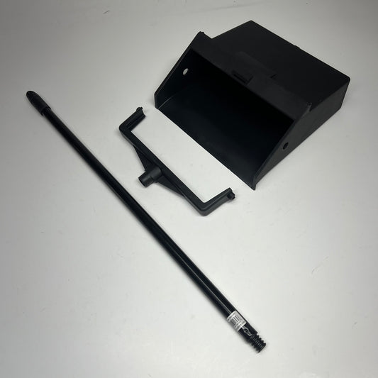 CARLISLE Duo Pan Upright Dust Pan Pivoting W/ Low Profile Edge 30" Blk 36141003