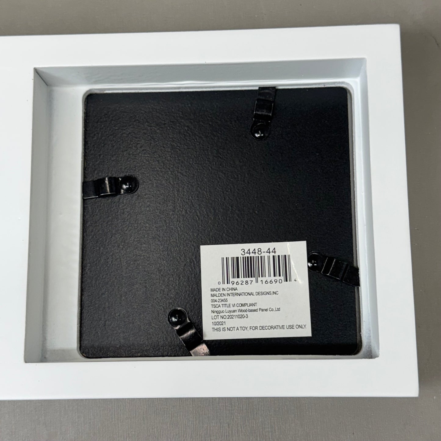 MALDEN International Designs Baby Countdown Blocks White