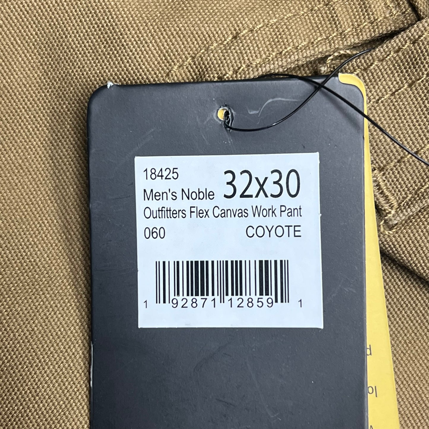 NOBLE OUTFITTERS Flex Stretch Canvas Work Pant Men's Sz 32x30 Coyote 18425