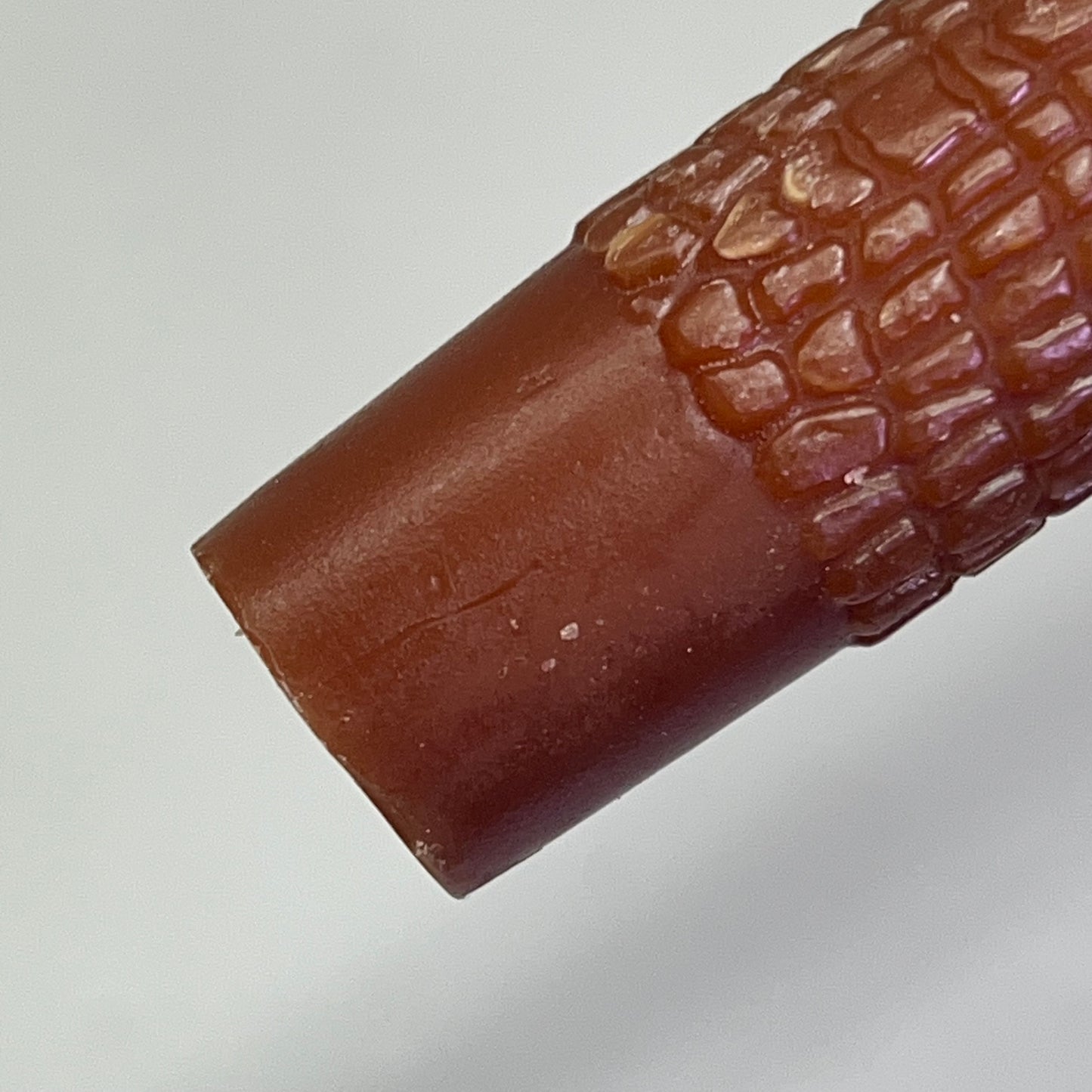 CREATIVE CO-OP (2 PACK) Snake Skin Print Taper Candle Unscented 10" Brown CD2230