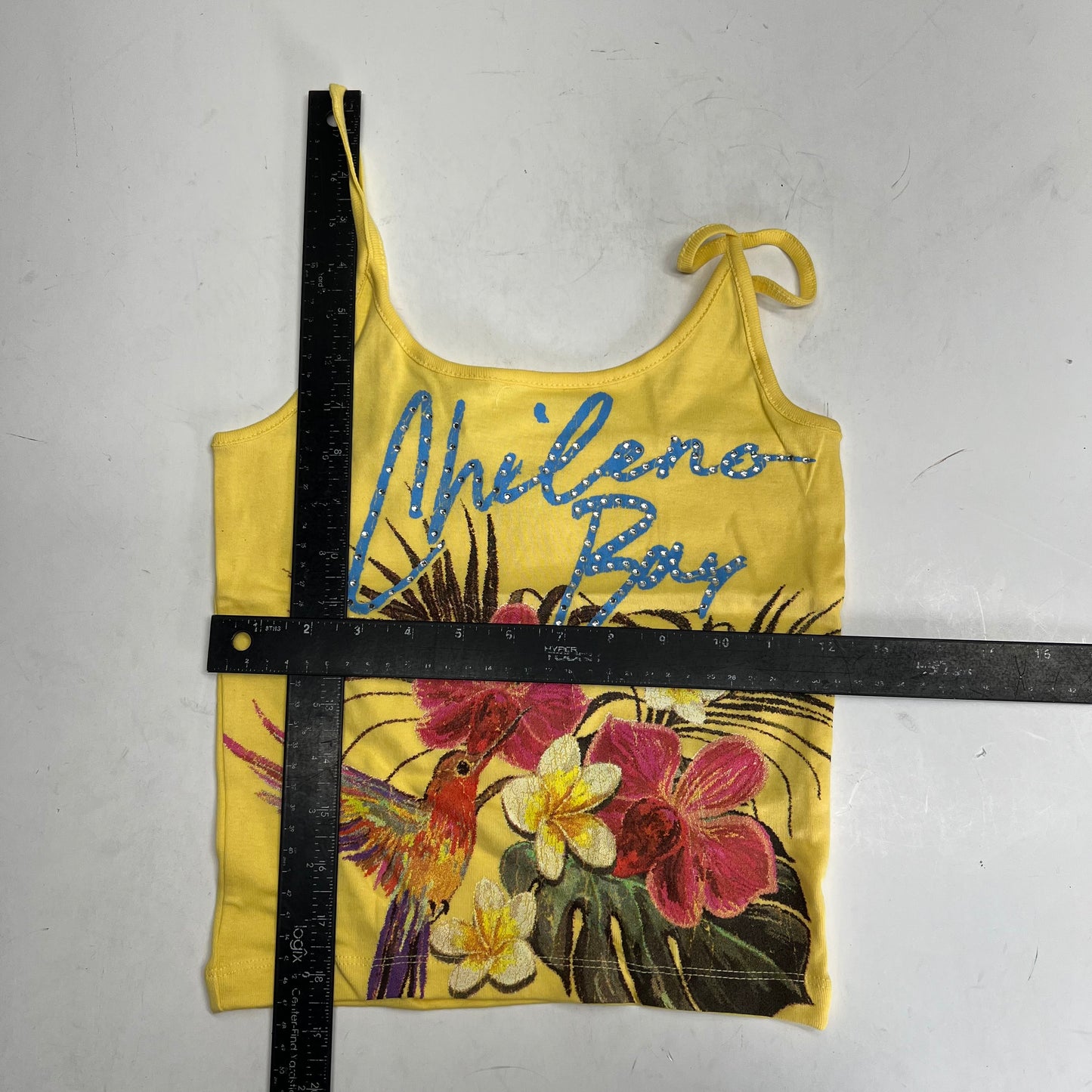 URBAN OUTFITTERS Chileno Bay Tropical Floral Camisole Top Women's Sz S Yellow