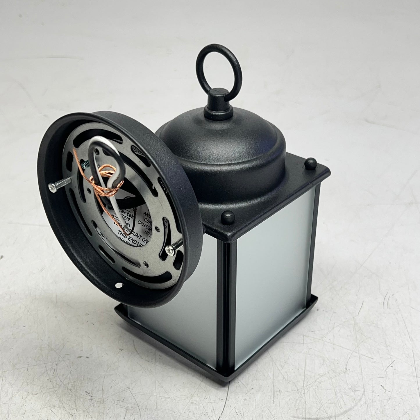 GENERATION LIGHTING New Castle Tall Led Outdoor Wall Sconce 8"Blk 8592001EN3-|12