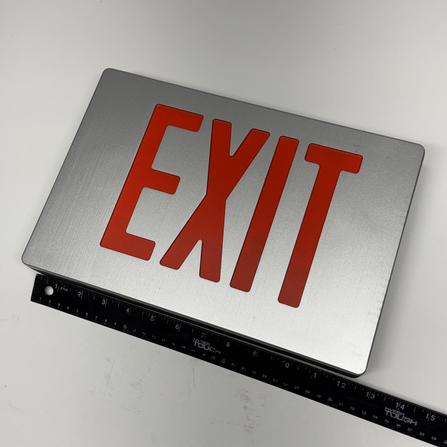 EMERGI-LITE LED Exit Sing Diecast Aluminum Single Face Red 120/277V BAPXN1R