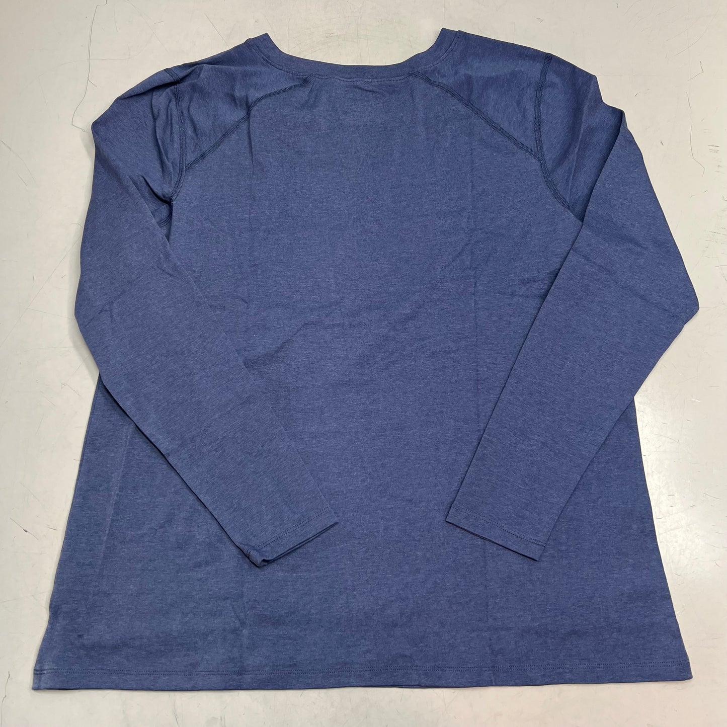 NOBLE OUTFITTERS Tug-Free Long Sleeve Crew Women's Sz 2XL Navy Heather 21582W