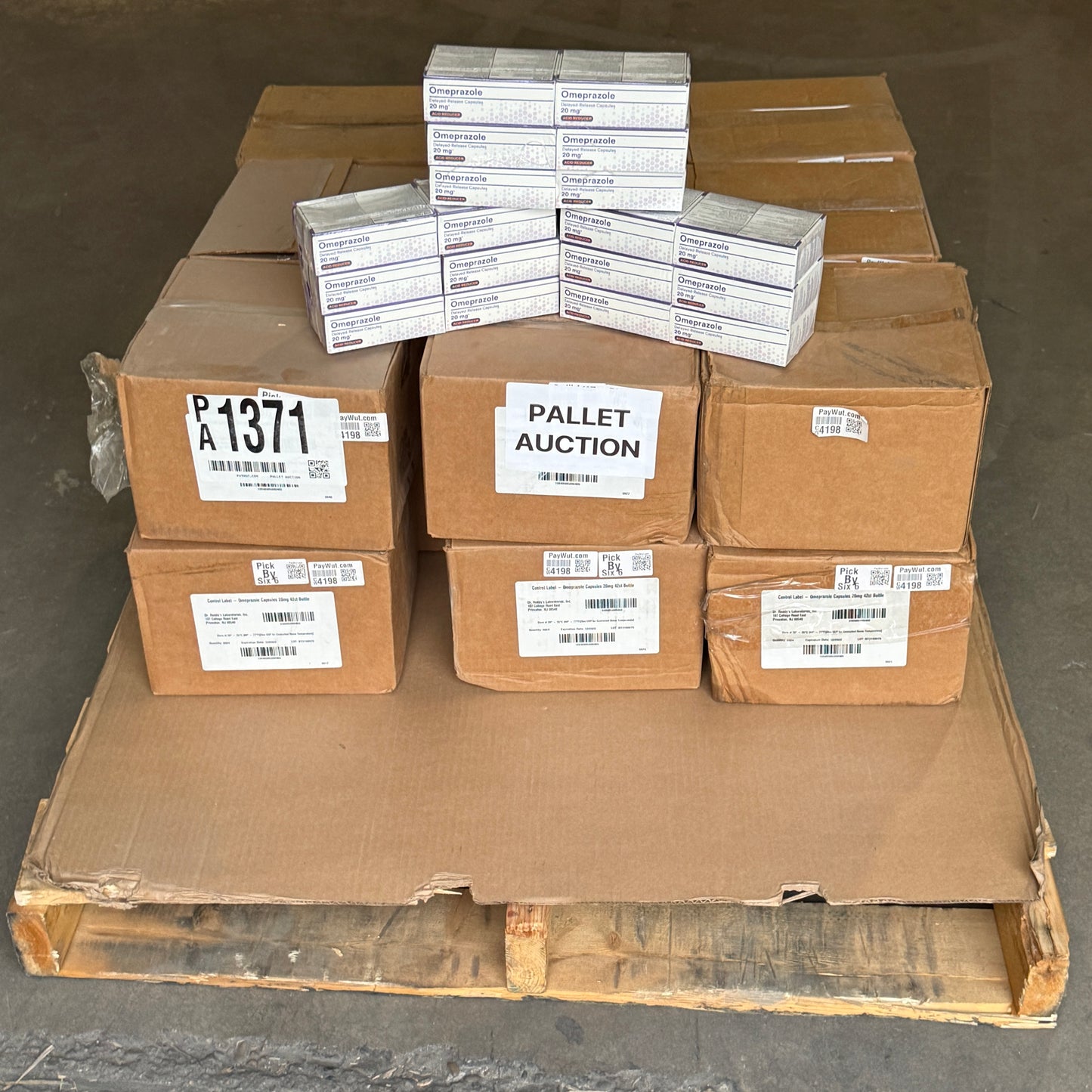 ZA@ Pallet of OMEPRAZOLE Delayed-Release 20 mg Acid Reducer *EXPIRED 12/22* (AS-IS)