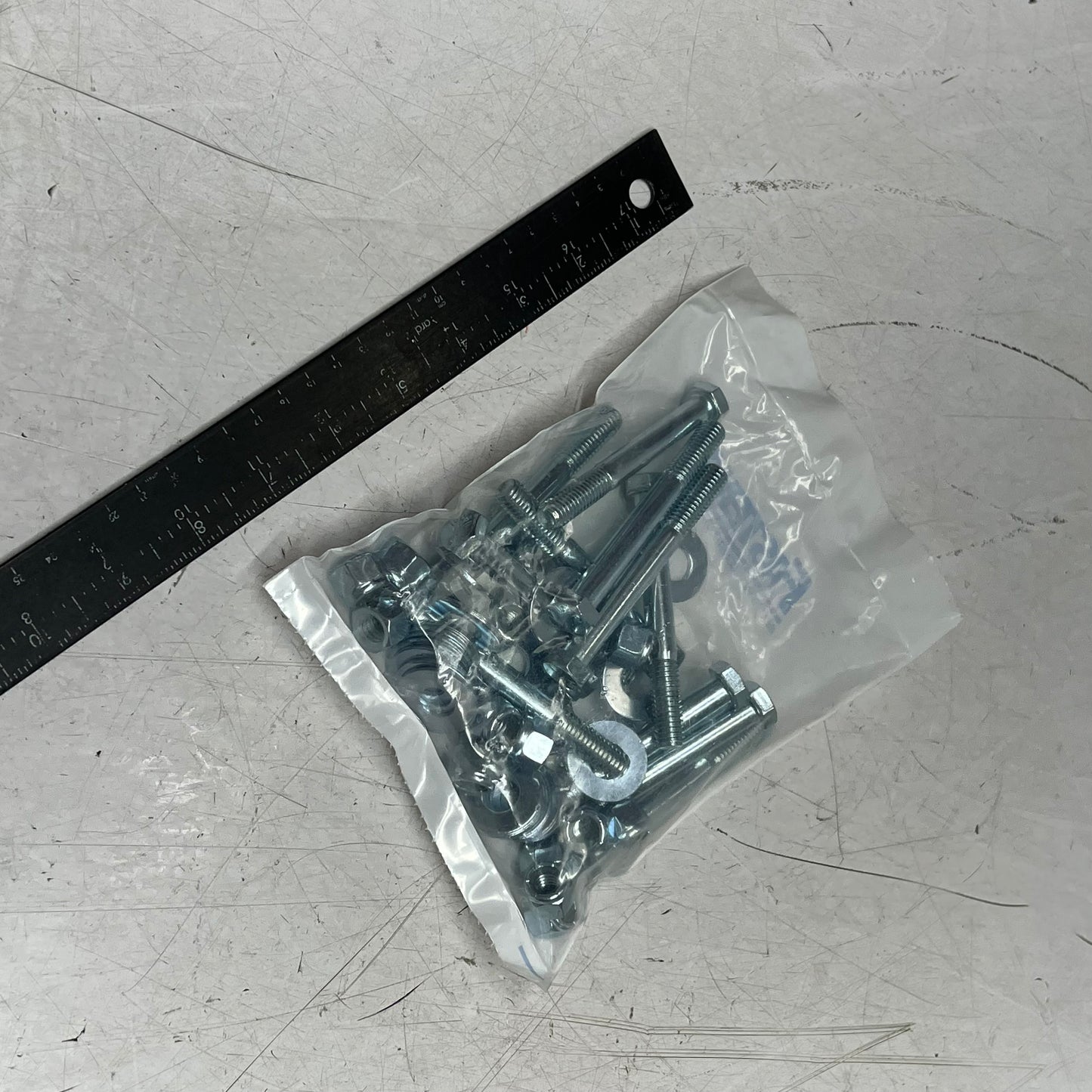 ZA@ FASTENAL (20 PACK, 12 EACH) Barricade Kit Bolts Washers Nylocks Chrome