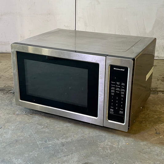 KITCHEN AID Countertop Microwave Oven Stainless 21 3/4" 1200 Watt KMCS1016GSS1 (As-Is)