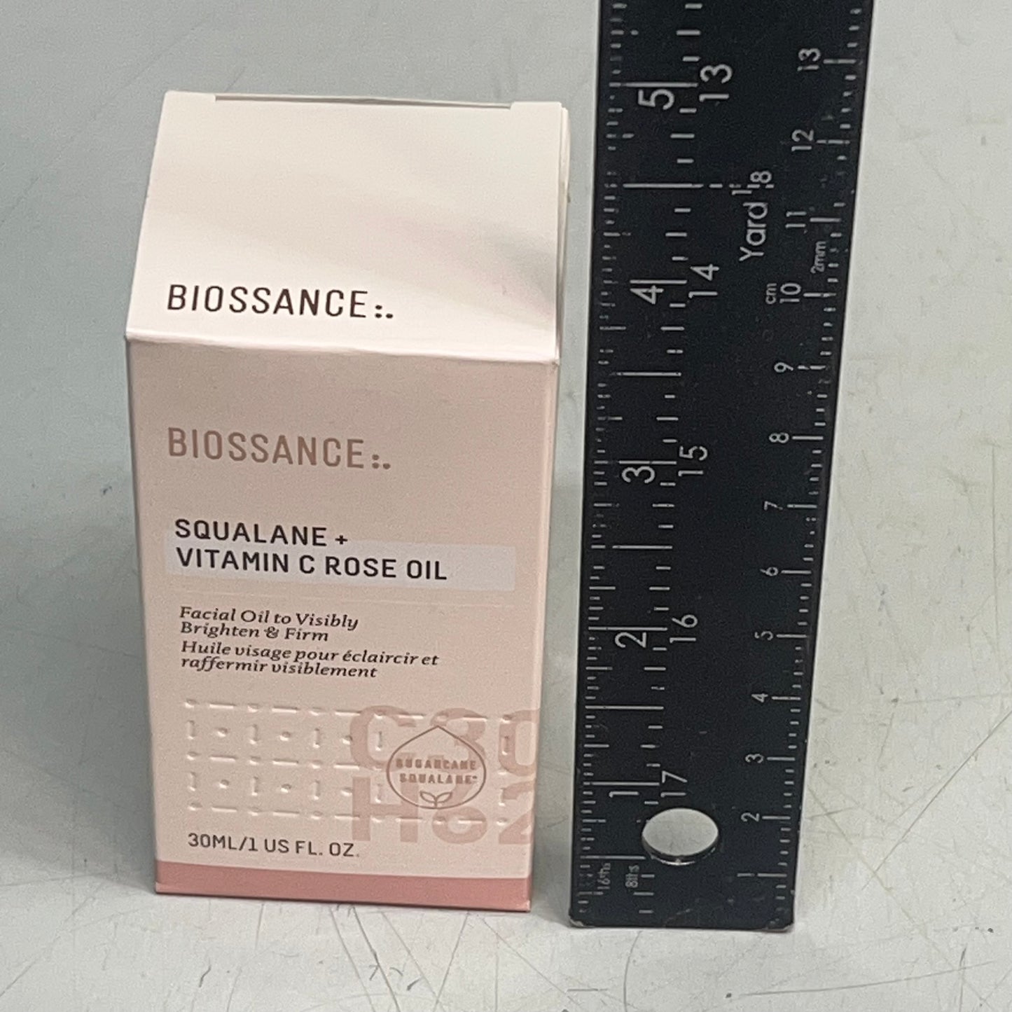 BIOSSANCE Squalene + Vitamin C Rose Oil For Skin Radiance & Suppleness 1 fl oz