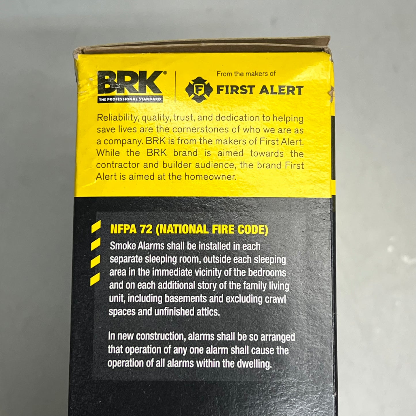 FIRST LINE Interconnect Hardwire Smoke Alarm W/ 10 Year Battery Backup SMI105-AC