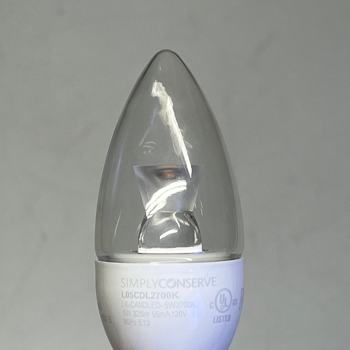 SIMPLY CONSERVE (3 PACK) LED Light Bulb Dimmable 40W Warm White L05LCDL2700K