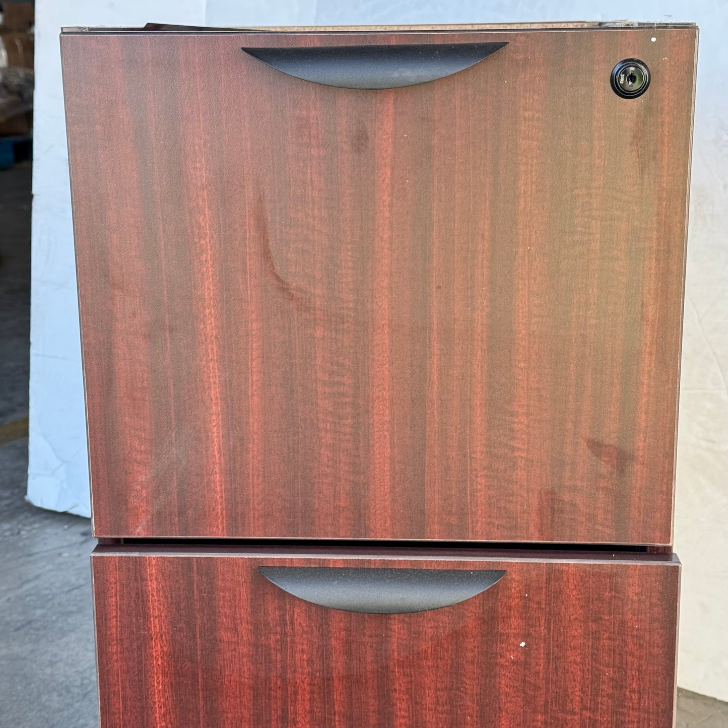 ZA@ REGENCY Legacy File Pedestal LPFF22 Sz 28”Hx22”Lx16”W, Mahogany Color (AS-IS, Damage)