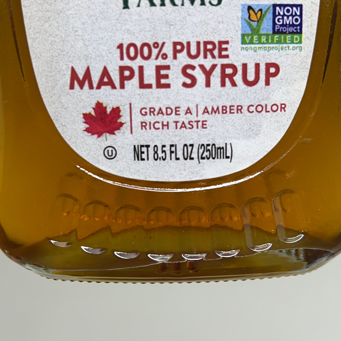 MAPLE GROVE FARMS (12 PACK) Crafted 100% Pure Maple Syrup 8.5 Fl Oz BB 06/27