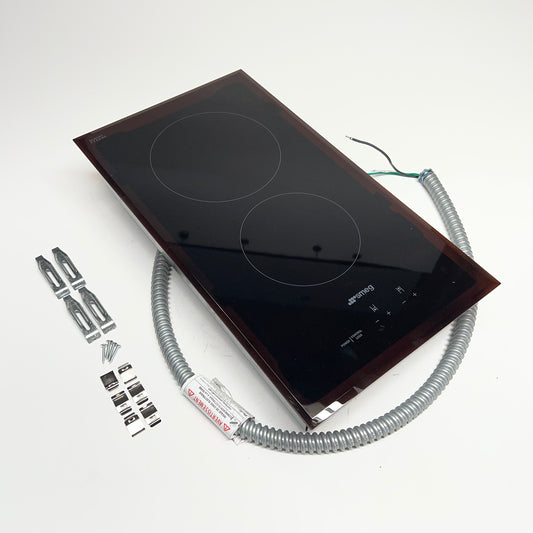SMEG  Ceramic Cooktop Touch Display Consistent Temp Control 12" Black SEU122B