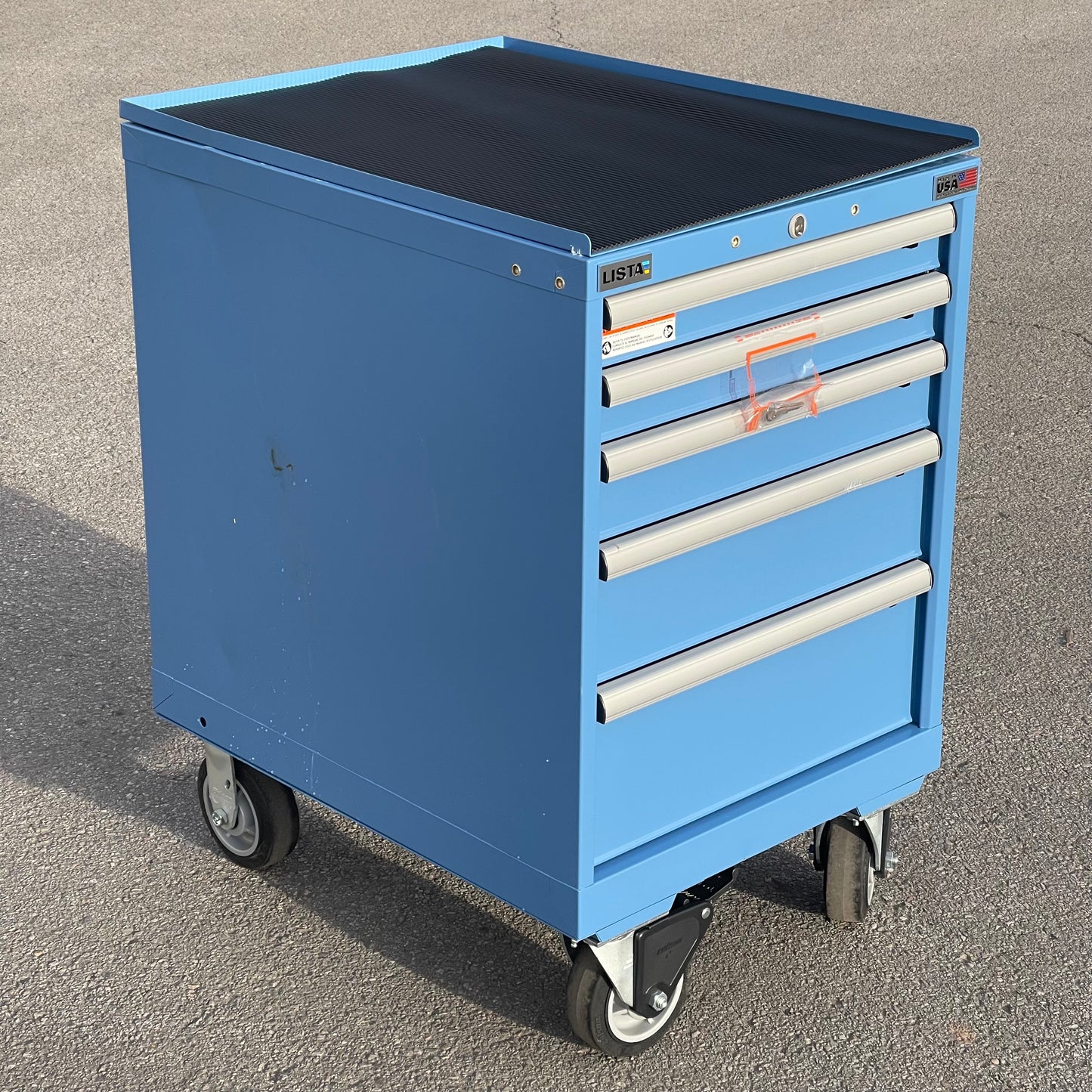 Z@ LISTA Mobile Drawer Cabinet 37”x29”x22” Blue XSMP0600-0501M