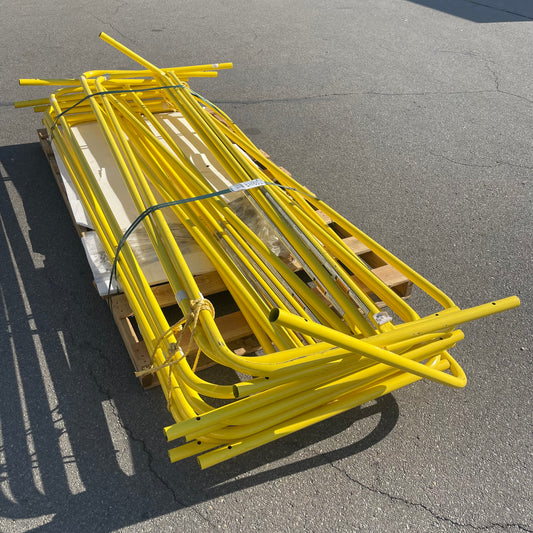 GARLOCK Stack of Yellow Steel Gates (AS-IS)