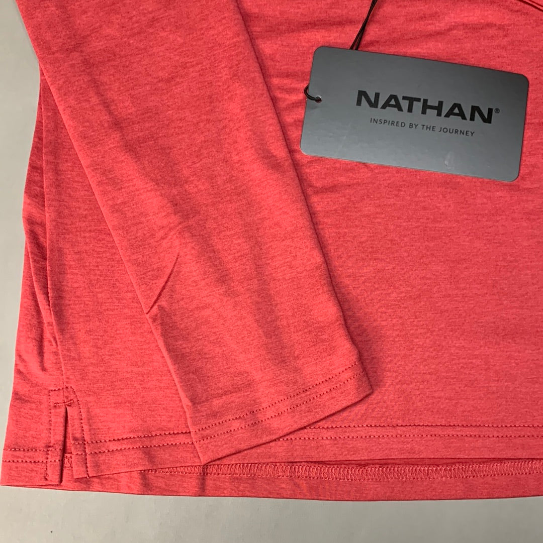 NATHAN 365 Hooded Long Sleeve Shirt Women's Sz XS Raspberry Wine NS50080-20094-XS  (New)
