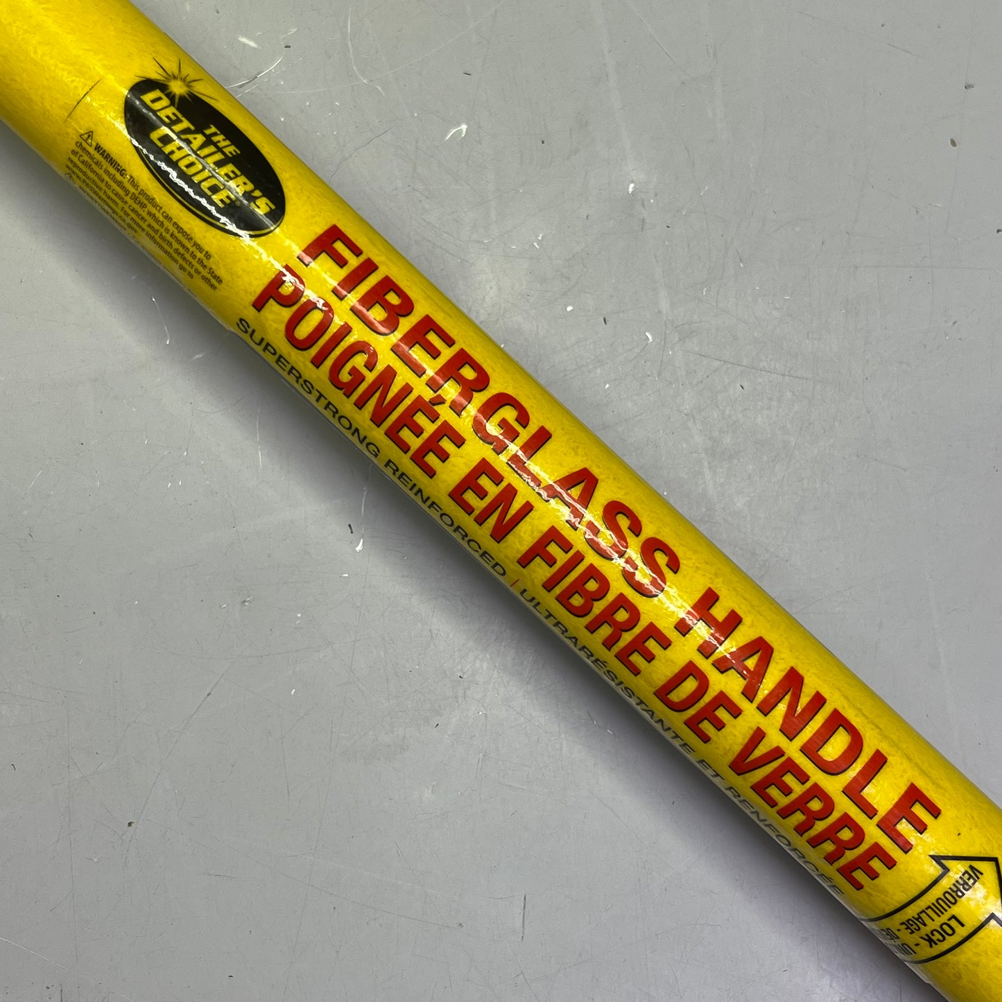 HOPKINS Extension Handle Fiberglass W/ Metal Tip 4 to 8' Yellow/Black 92508