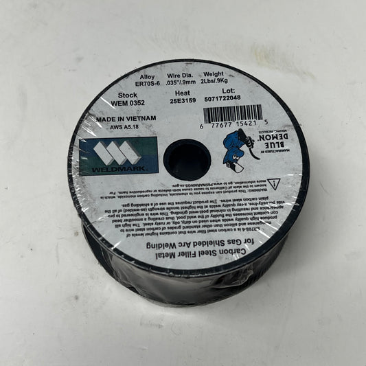 WELDMARK Carbon Steel Filler Metal For Gas Shielded Weld 0.35" Copper WEM 0352