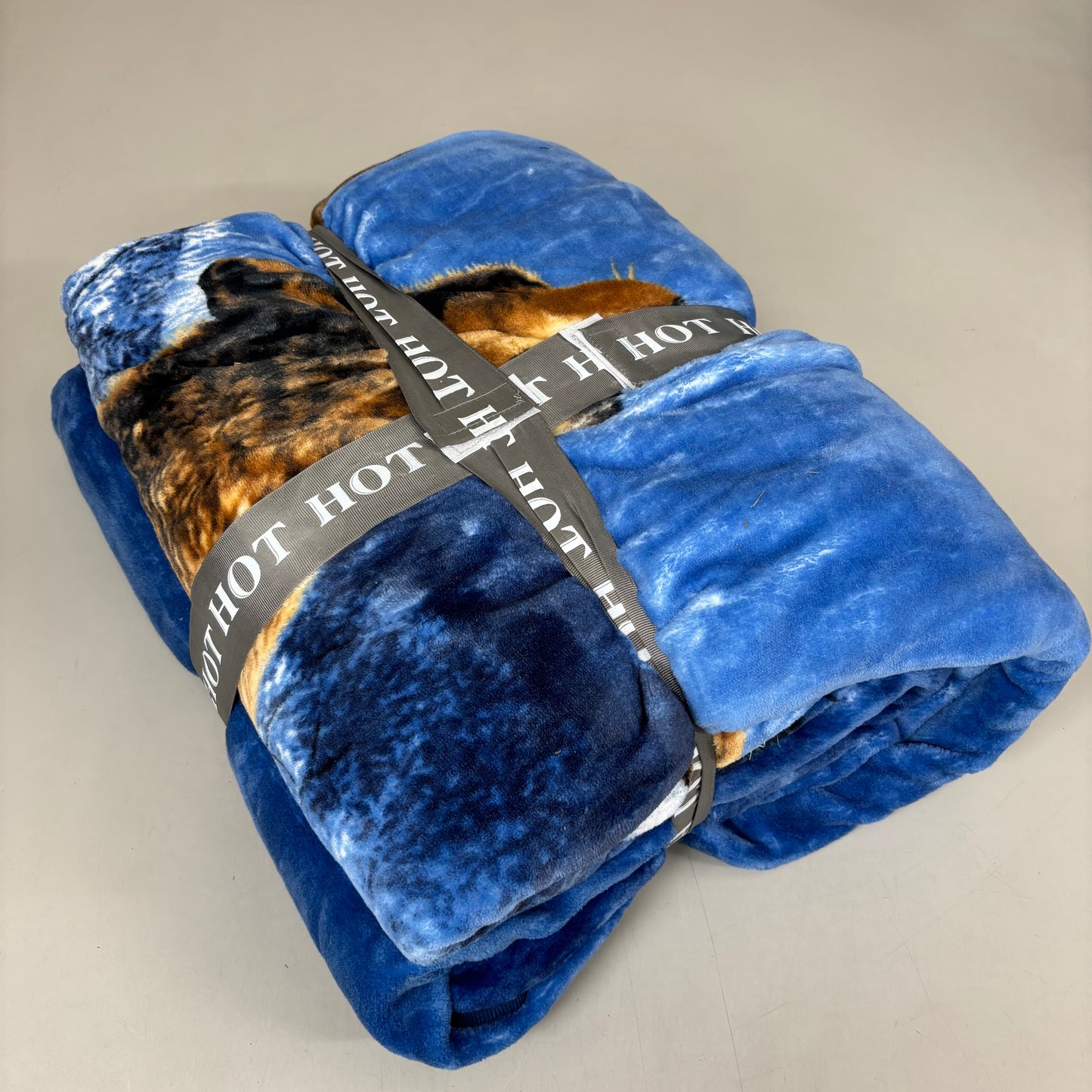 HOT Super Soft Fleece Blanket Wolfs Howling at the Moon Print One Sz(Full Size)