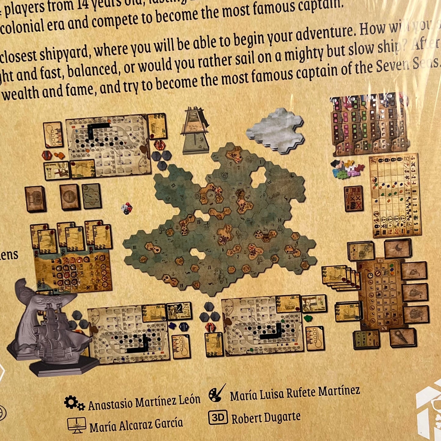 PIF GAMES Colonial Captain's Log Sandbox Board Game For Ages 14+  1-4 Player