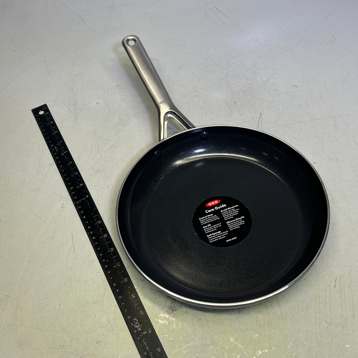 OXO (SET OF 2) Agility Series Ceramic Non-Stick Frying Pans 9.5" & 11" Black