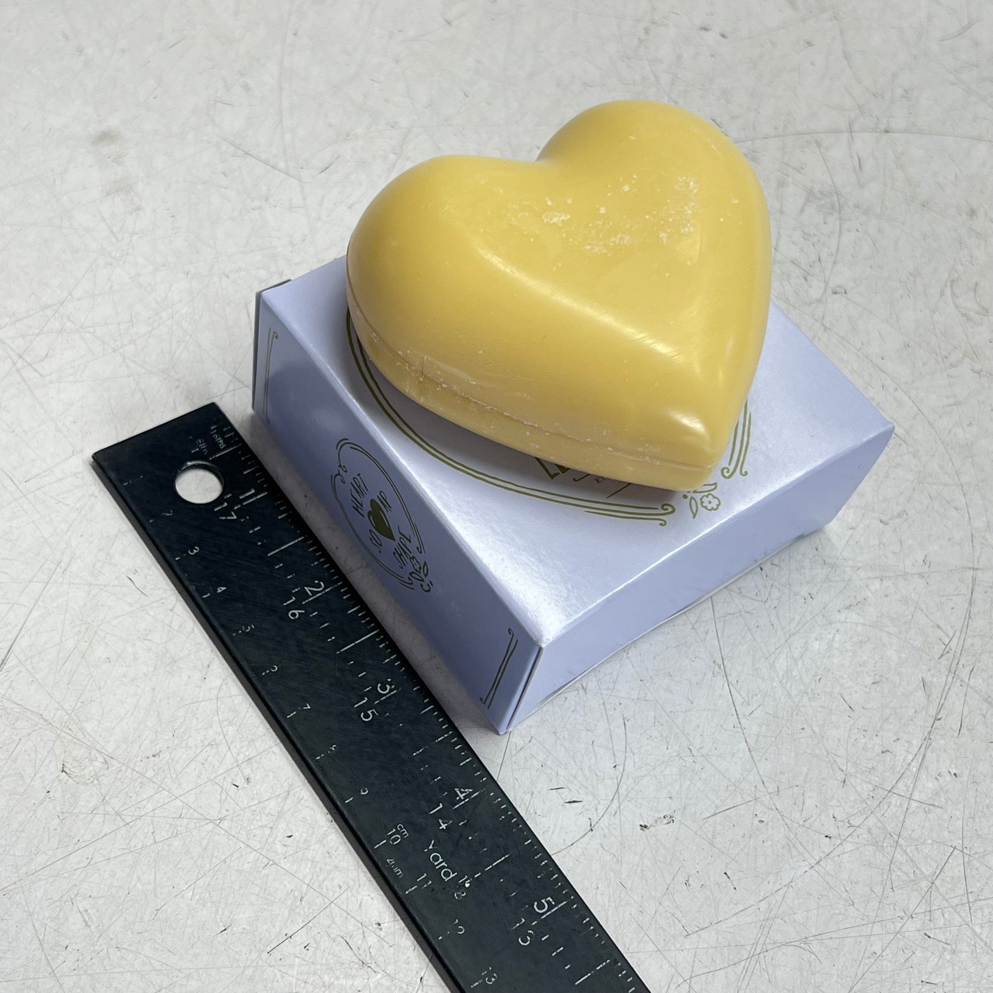 CREATIVE CO OP  (2 PACK) Lemon Verbena Heart Bar Soap W/ Olive Oil & Shea Butter
