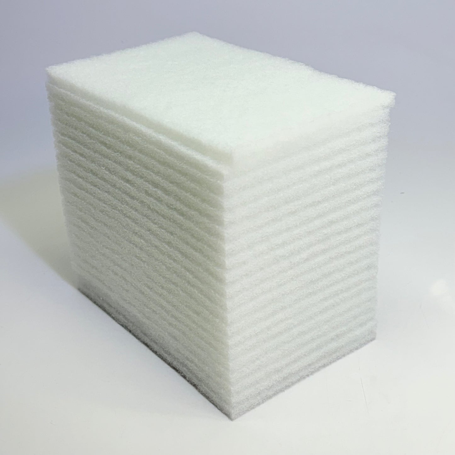 GLOBAL INDUSTRIAL (20 PACK) Light Duty Scouring Pads Sz 6" X 9" White 670325