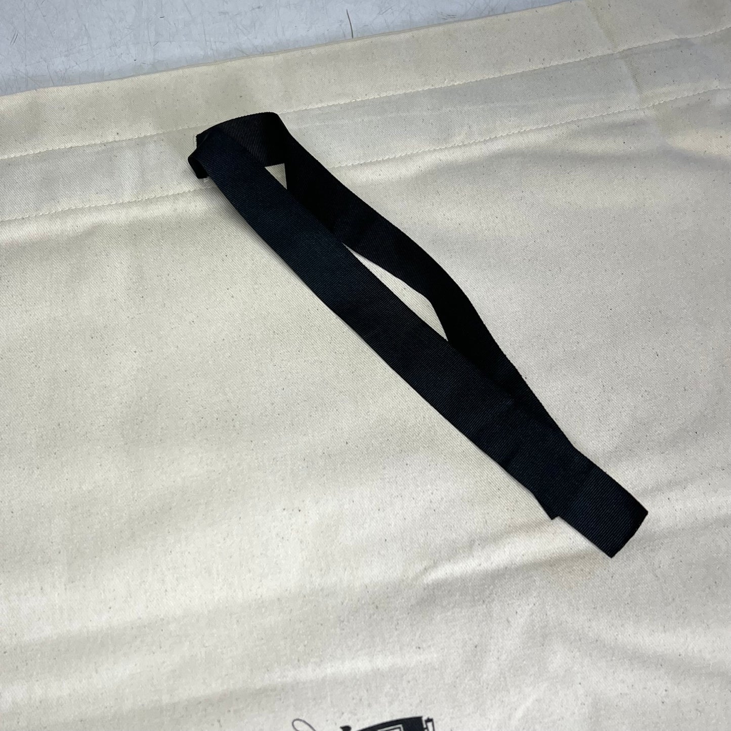 COACH Cotton Ribbon Closure Dust Protection Bags  24"x23" Off White/Black