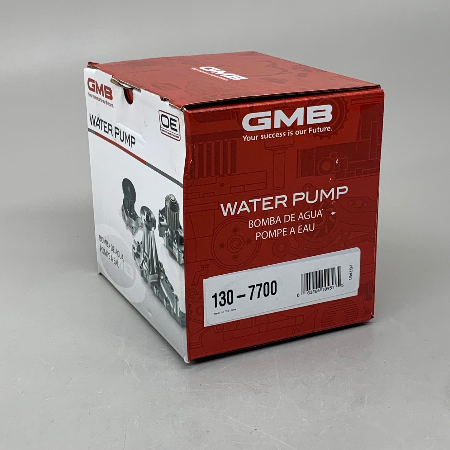 GMB Engine Water Pump for Hummer/Isuzu/Saab/Buick/GMC/Chevrolet 194197 130-7700