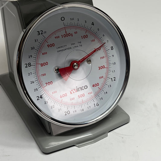 ZA@ WINWARE Mechanical Receiving Scale Portion Control 6.5" Dial 2lb Cap SCAL-62 (As-Is)