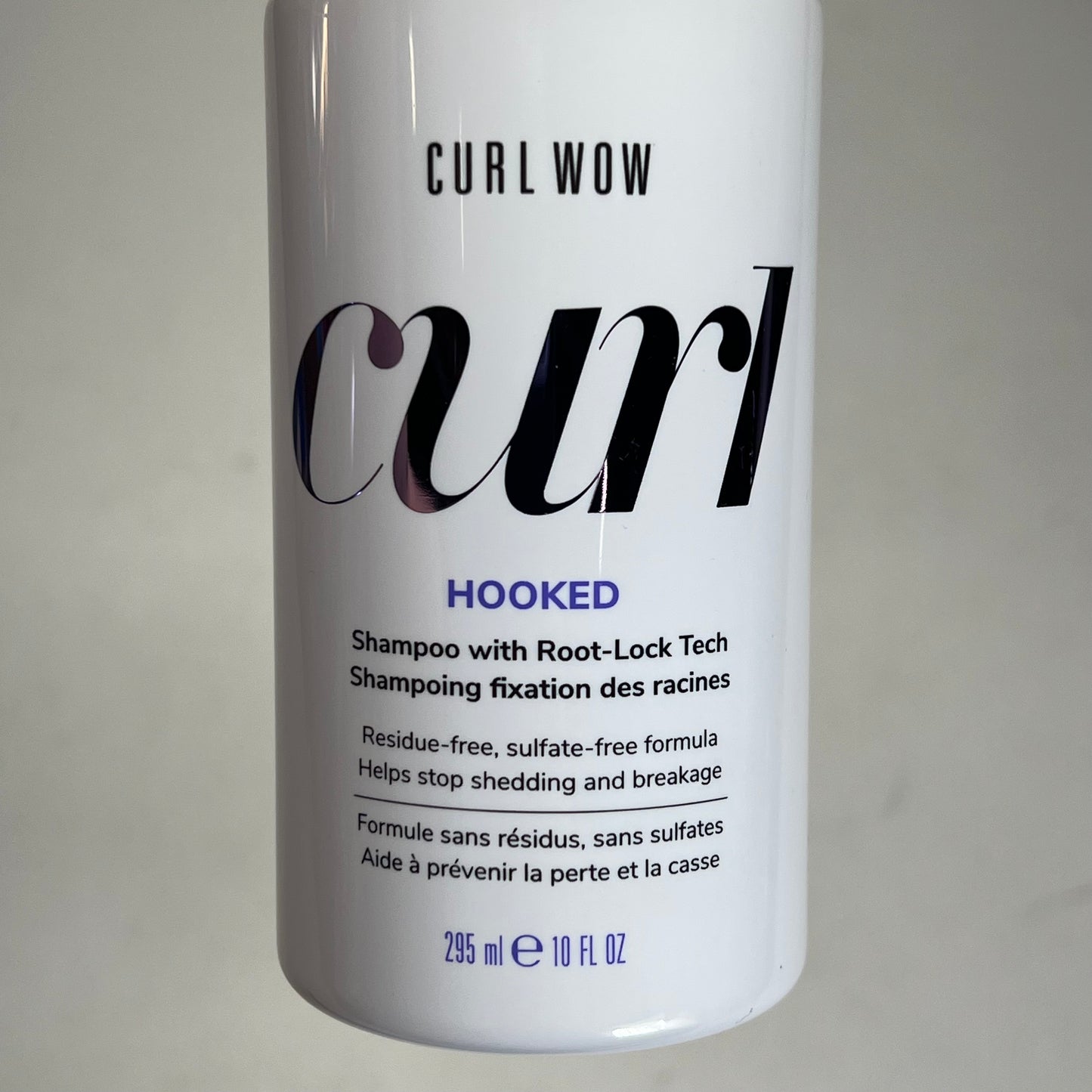 CURL WOW  Curl Hooked Shampoo W/ Root Lock Tech Prevent Shedding 10 fl oz