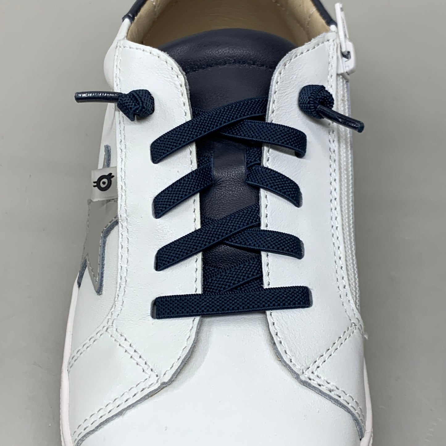 OLD SOLES Comet Runner Sneakers Kid’s Sz 1.5 EU 33 Snow/Navy/Gris #6149