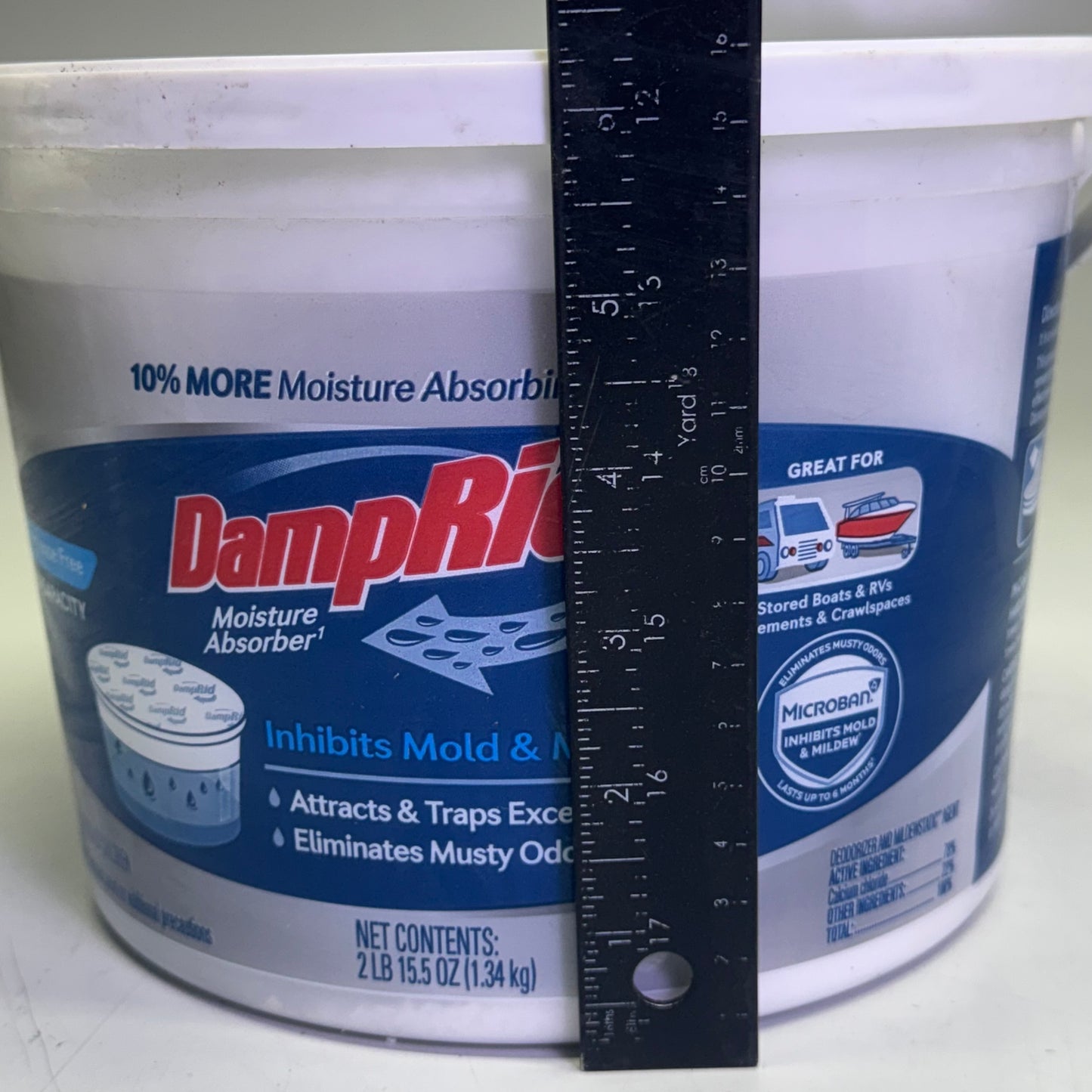 DAMPRID Hi-Capacity Moisture Absorber, Fragrance Free 2LB/15.5OZ (New-Other)